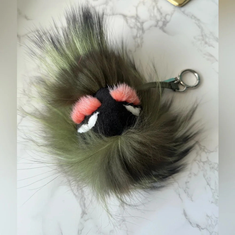 Rare Authentic FENDI Fur Bag Charm - Picture 6 of 8